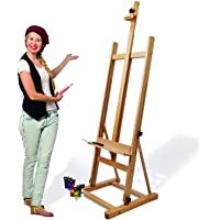 Los mejores  - Artina Caballete de Pintura Profesional Siena - Caballete de Madera – Caballete de Estudio - Madera de Haya lubrificada…